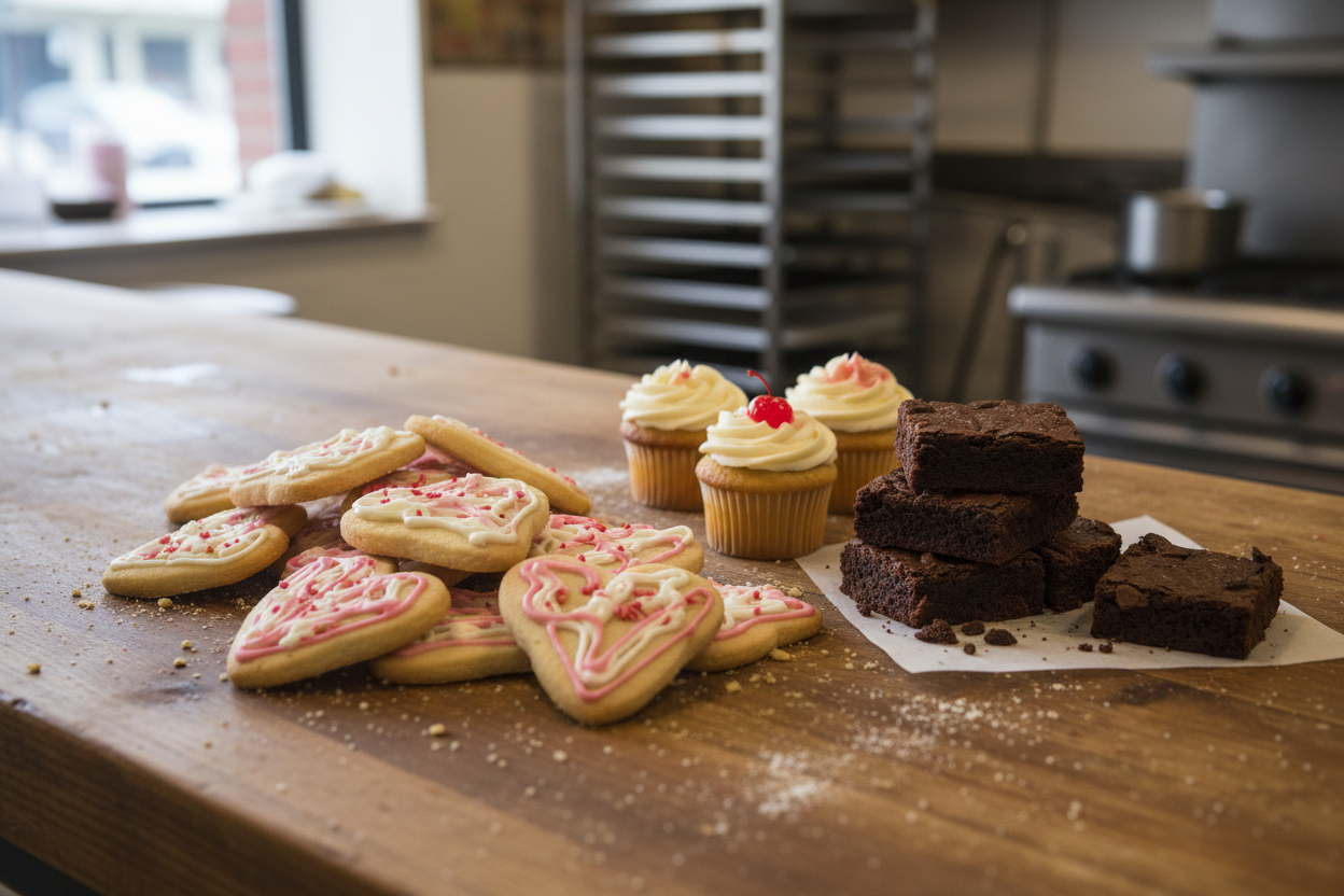 Valentine's Day Treats created by AI Pastry Chef