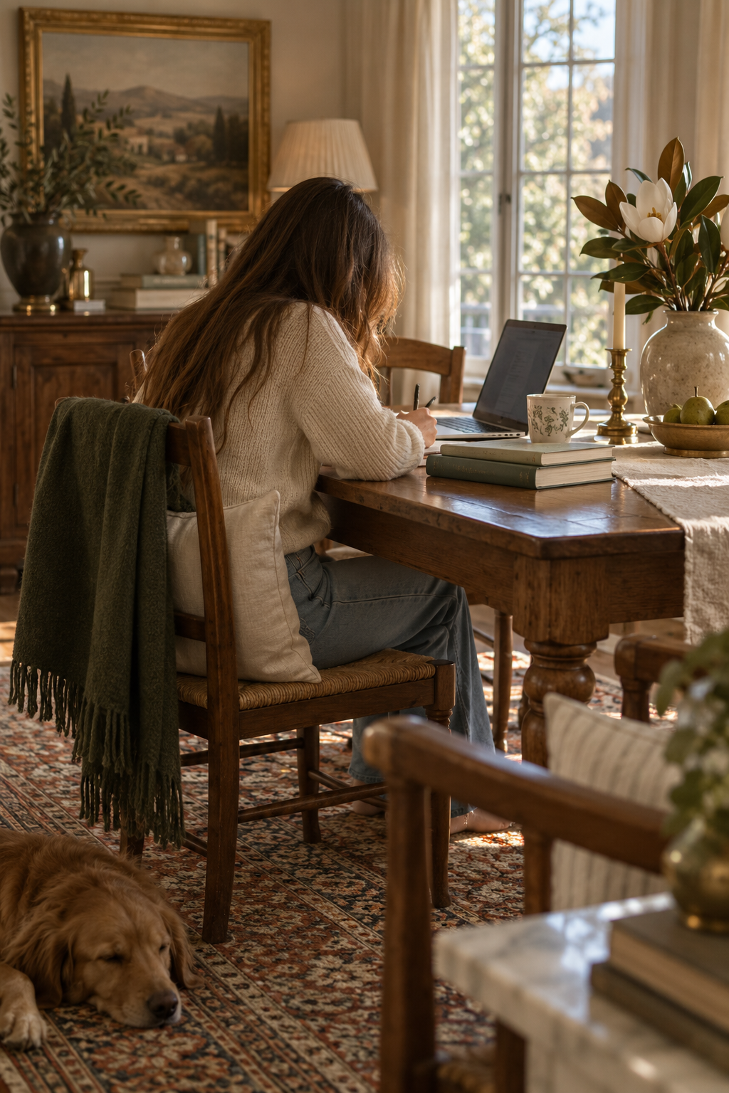 Learning at home, outside a traditional classroom